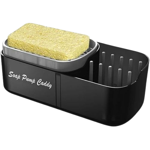 3 in 1 Soap Pump And Sink Caddy Sponge Soap Dispenser (Premium Quality)