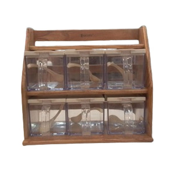 Elegant 6 Pcs Spice Box Set