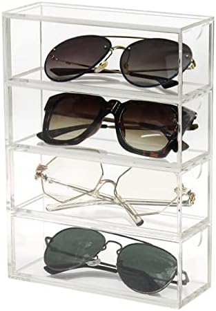 4 Layers Acrylic Glasses Storage Box