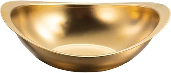 Golden Stainless Steel Salad Bowl