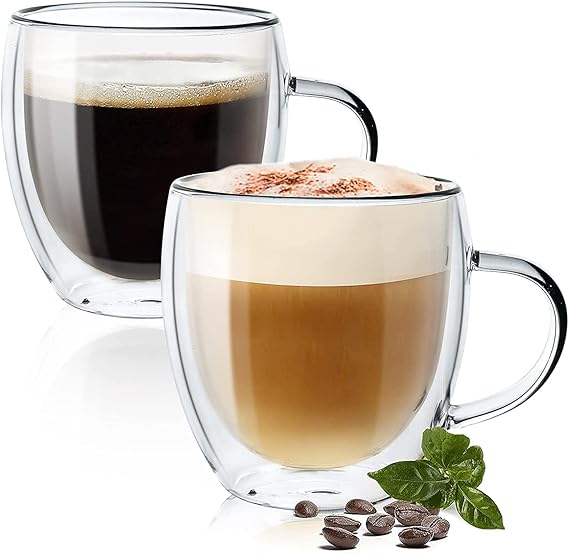 DOUBLE WALL GLASS MUG