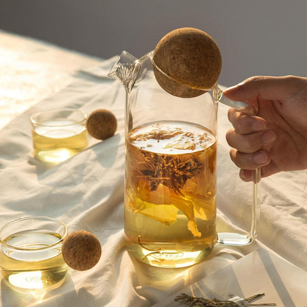 Transparent Tea Pot, Heat Resistant Glass