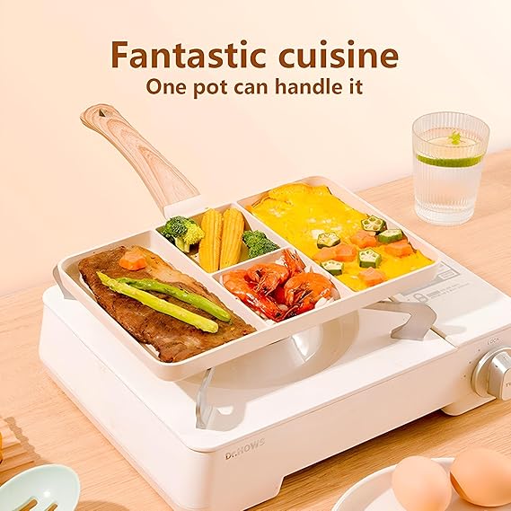 4 Divided Cabins Heat Resistant Square Pan