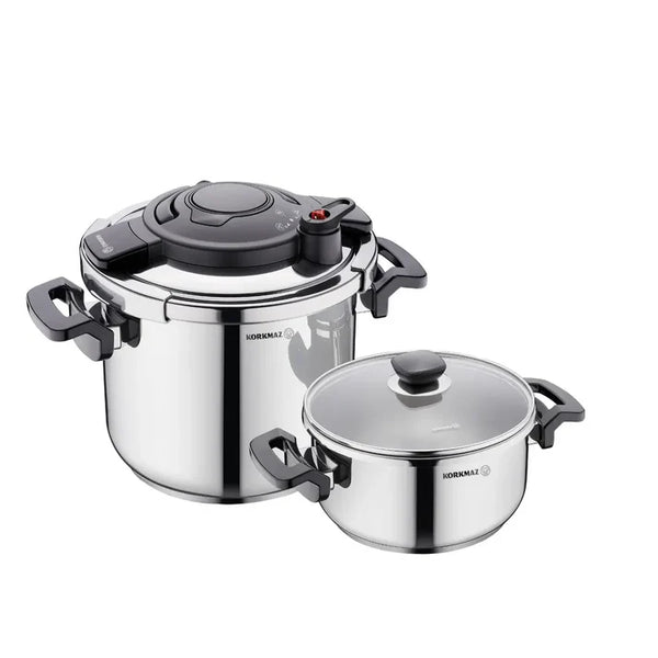 KORKMAZ Alessa 4 pcs Pressure Cooker Set