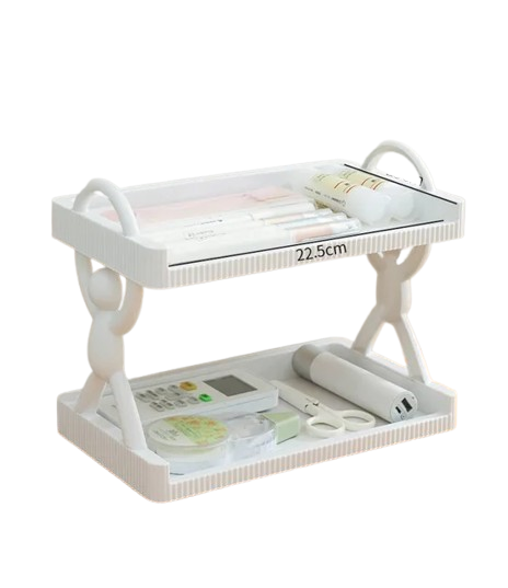 Multipurpose 2 Layers Wall Mounted Sticking Shelf (Premium Quality)