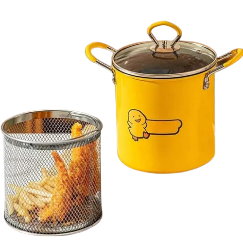 Deep Frying Stainless Steel Pot  2liter (Premium Quality)