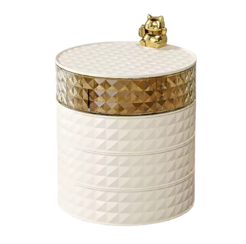 Desktop Rotating Jewelry And Snack Organizer 4Layers (Premium Quality)
