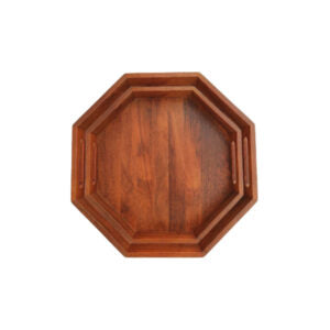 Elegant Hexagon Shape 2Pcs Tray Set