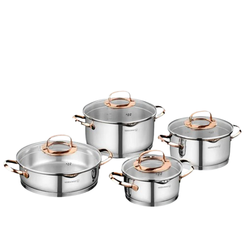 KORKMAZ Rosanna 8 pcs. Cookware Set