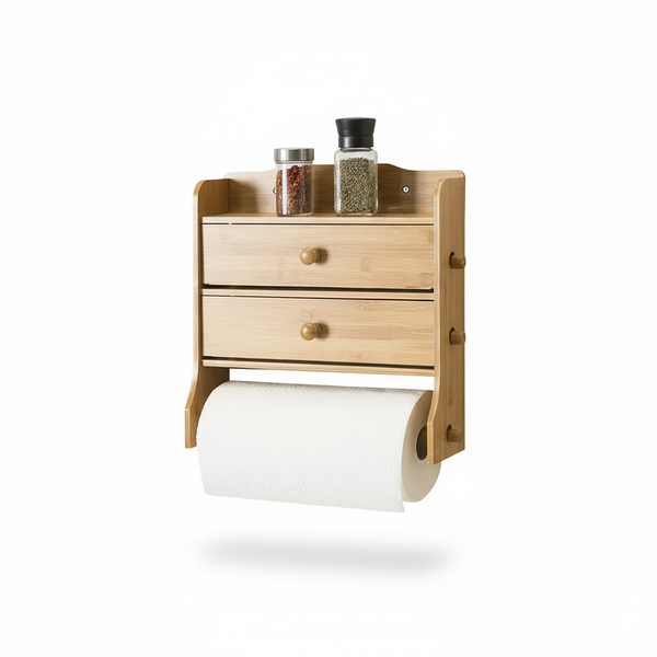 Violet 3-Tier Wrap Rubber Wooden Dispenser (Premium Quality)