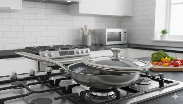 OSFE TRI-PLY S.S FRYPAN WITH LID