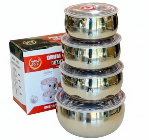 4 pcs stainless steel  Meal Storage boul set