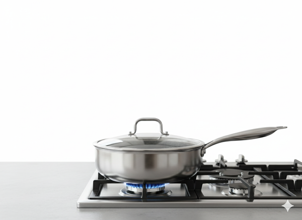 OSFE TRI-PLY S.S DEEP FRYPAN WITH LID 28 CM