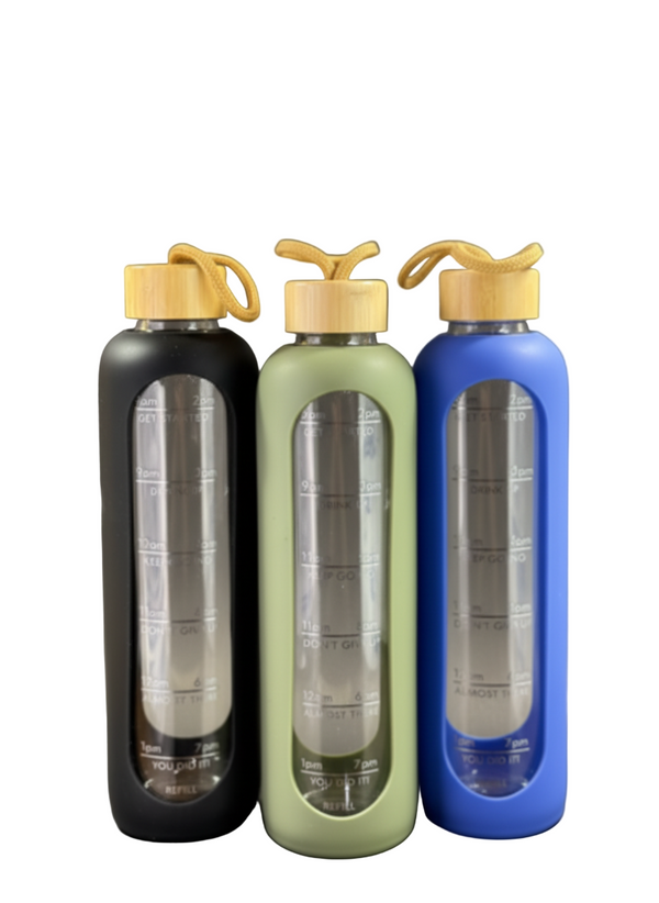 Silicon Cover Glass Bottle 1000ml