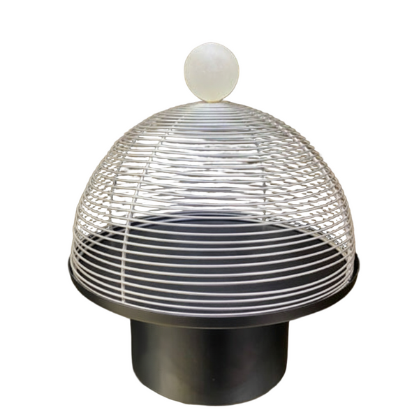 NEW STYLE BLACK S S CAKE DISPLAY DISH MOON