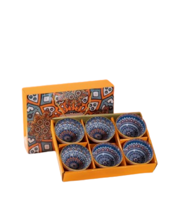 Bohemian-style ceramic bowl pcs set With Chopsticks