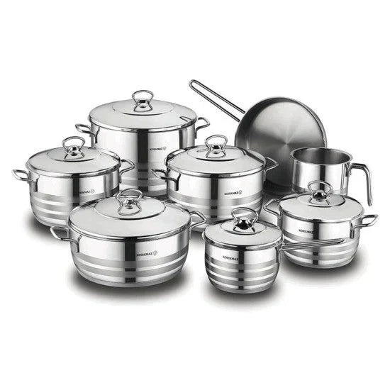 KORKMAZ Astra Grande 14 Pcs  Cookware Set