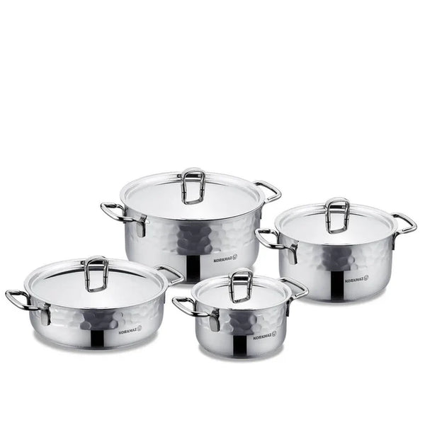 KORKMAZ Erna 8 pcs Cookware Set Inox