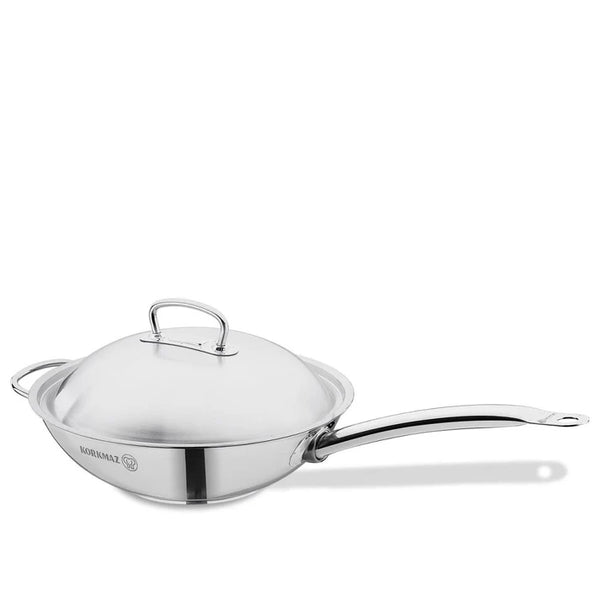 KORKMAZ Proline Wok w/Auxiliary Handle 32x9 (Satin)