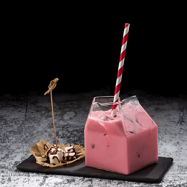 Tetra Shaped Glass Cup 350ml