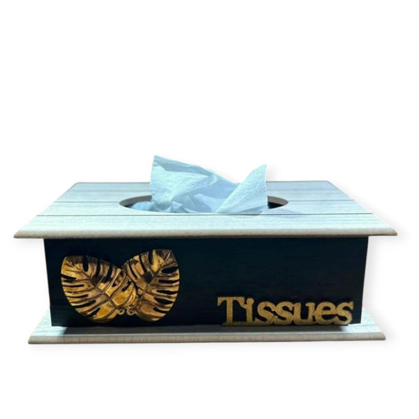 WOOD MDF TISSUE BOX