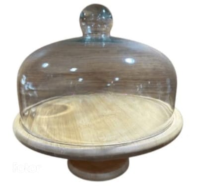 CAKE DISH WOOD