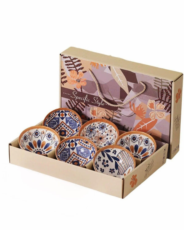 Japanese Style Soup Bowl Set 6Pcs