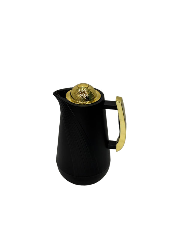 1L Stainless Steel Flask (Black,Gold)