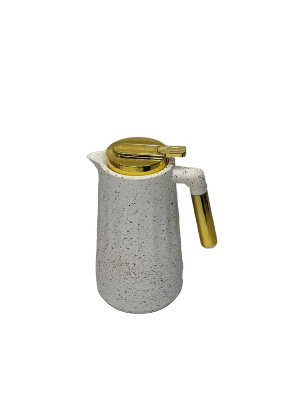 1L Stainless Steel Flask (Speckled,White)