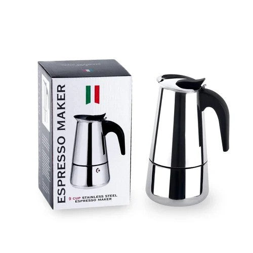 Stainless Steel Espresso Maker Stovetop Coffee Percolator Italian Coffee Maker Moka Pot