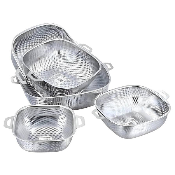 Square Shape Stainless Steel multi Strainer With Handle
