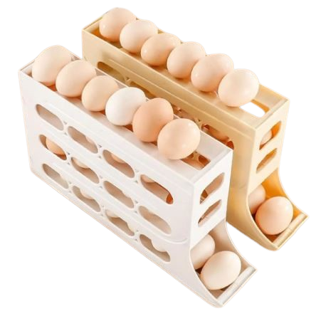 4-Layer Rolling Egg Rack 30 Eggs Storage Box (Premium Quality)