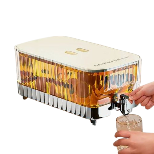 5.3L Fancy Cooler Iced Beverage Dispenser Sealed Lid Leakproof for Gathering (Premium Quality)