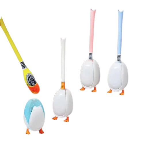 Bathroom Cleaning Duck Shape Toilet Brush, Bathroom Cleaning Brush with Holder (Premium Quality)