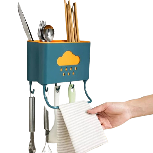 Multipurpose Wall Mount Cutlery Organizer (Premium Quality)