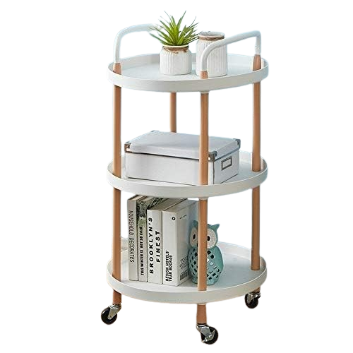 3-Tier Luxury Movable Trolley Simple Kitchen Living Room Storage Rack (Premium Quality)