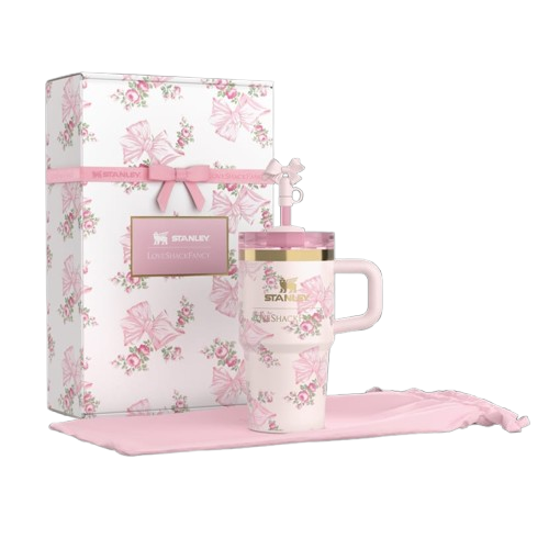 The Stanley X LoveShackFancy Holiday Quencher | 20 OZ (Pink)