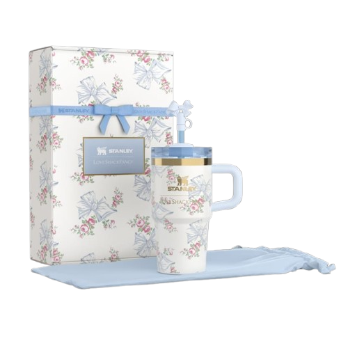 The Stanley X LoveShackFancy Holiday Quencher | 20 OZ (Blue)