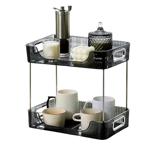 Acrylic Bathroom Transparent  Large Capacity Makeup Shelf (Premium Quality)