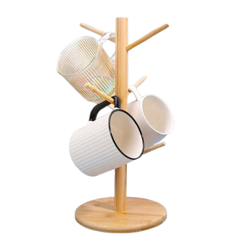 Wooden Mug Hanging Display Rack (Premium Quality)