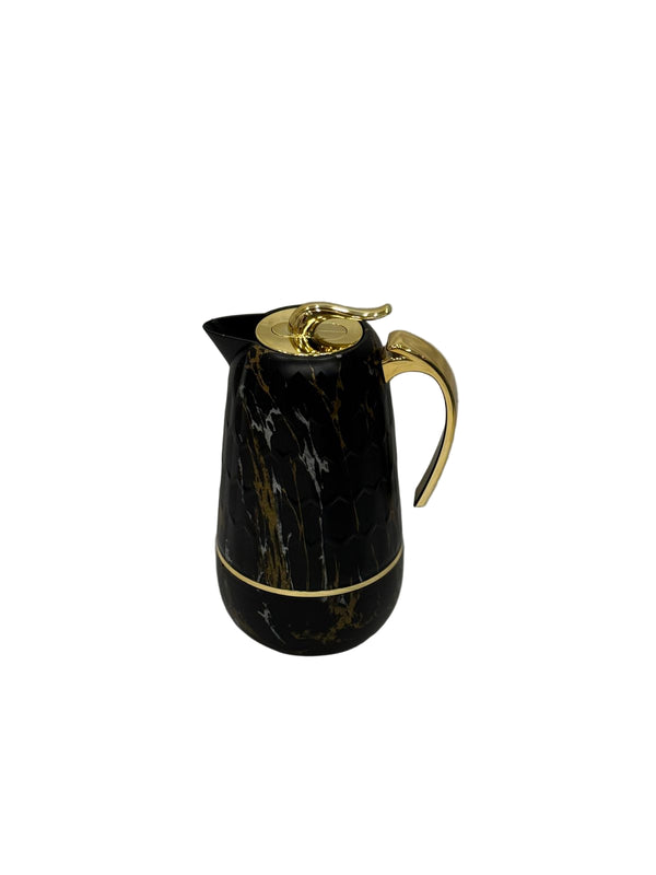 1L Stainless Steel Flask (MarbleBlack,Gold)