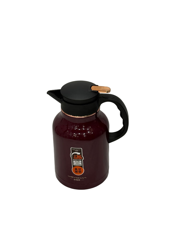 1.6 L Stainless Steel Flask vacuum insulated thermal carafe (Burgundy,Maroon)