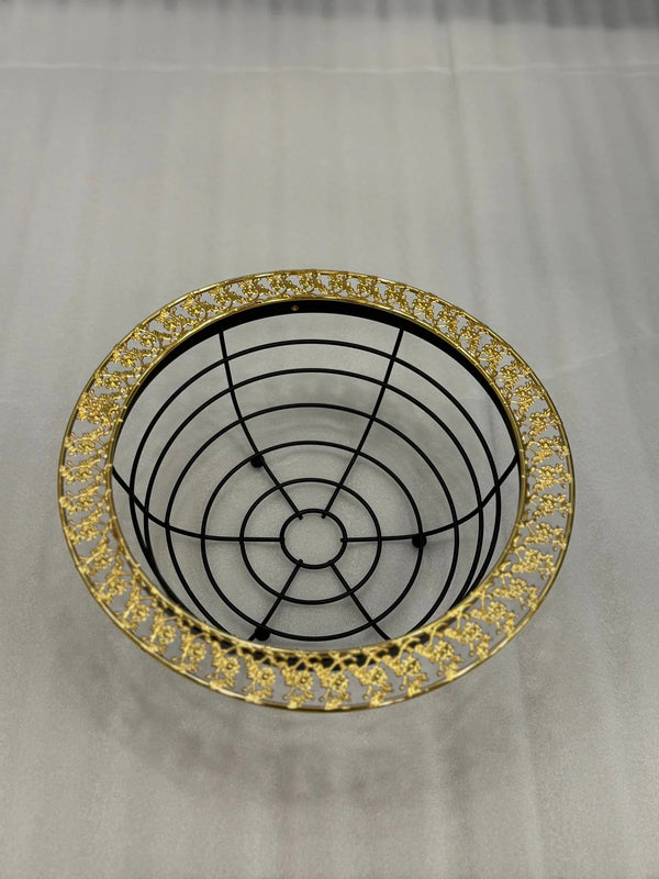 Premium decorative Fruit Basket black gold