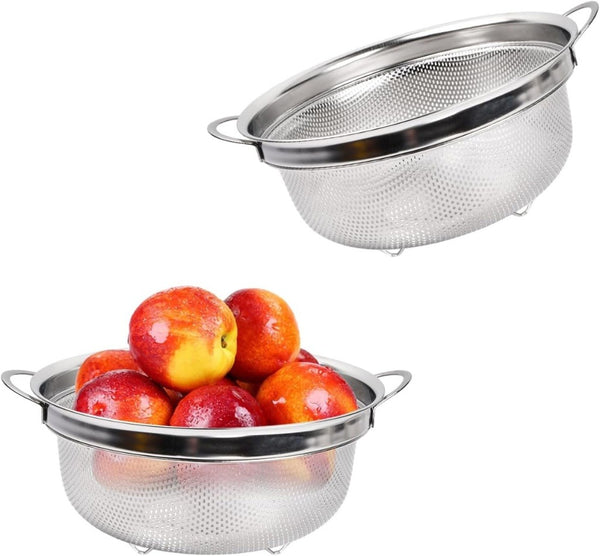Round Shape Stainless Steel multi Strainer With Handle