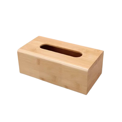 Bamboo Wooden Tissue Storage Box