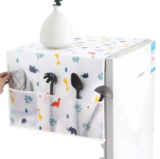 Anti-Dust Waterproof Oil-Proof Refrigerator Fridge Cover With 4 Pockets (Premium Quality)