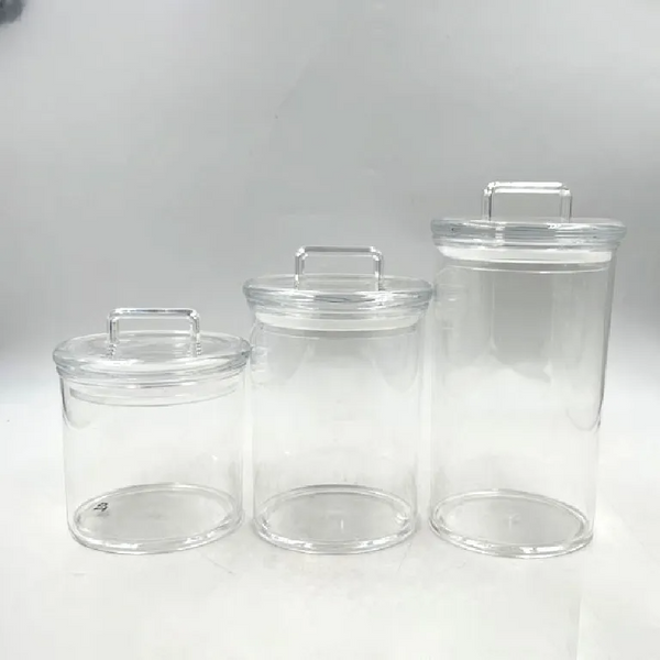 Acrylic Airtight Jars With Lid 3Pcs Set