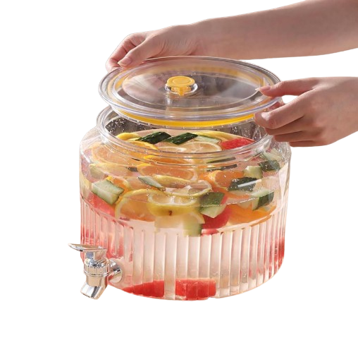 Acrylic Round Juice Container (Premium Quality)