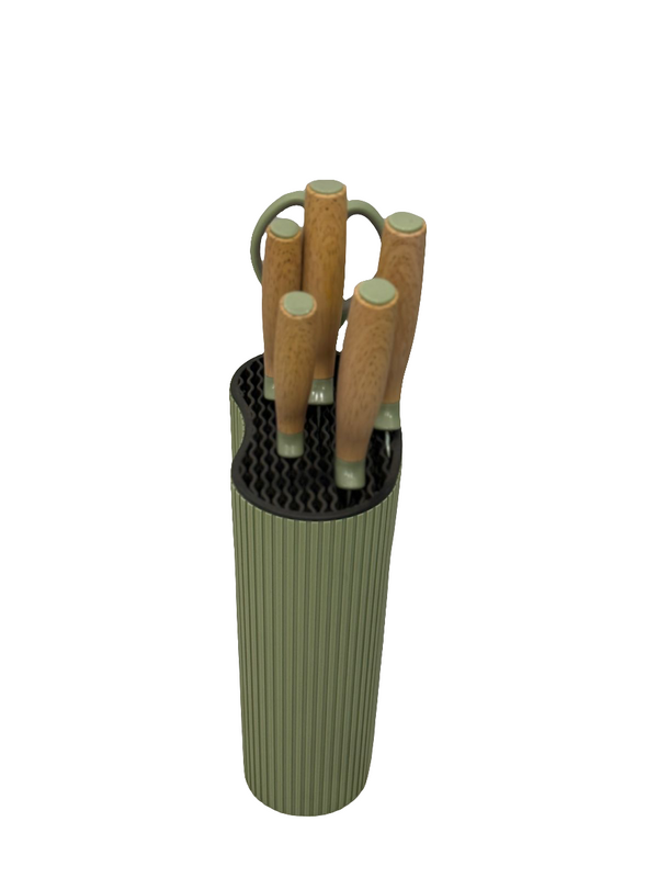 7 Pcs Knife Set With Holder