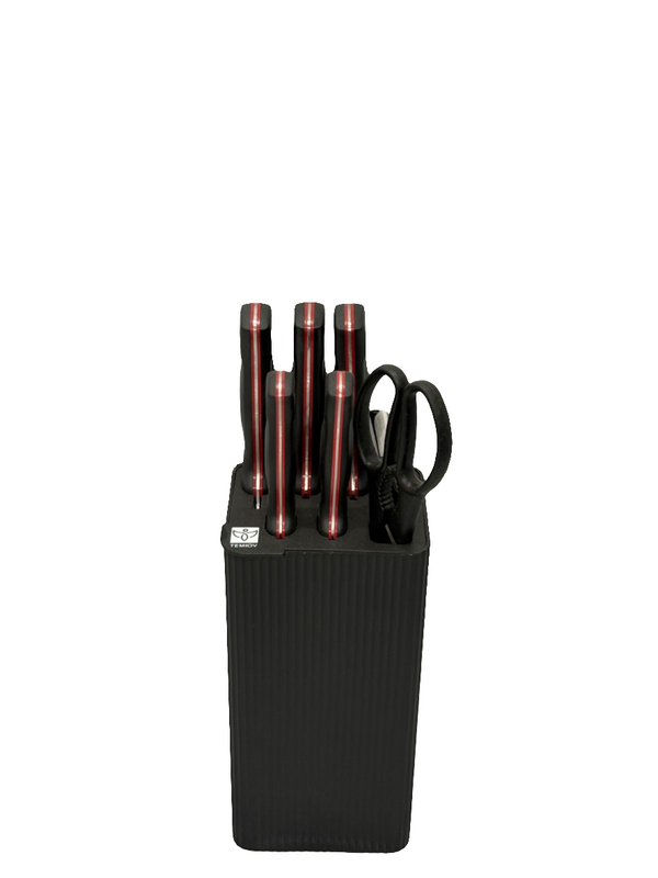 7 Pcs Knife Set With Holder